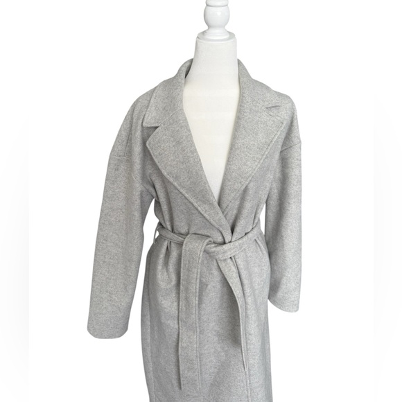 NWOT! Women’s Joie Heather Grey Long Duster Wrap Robe Coat | Size M - Picture 5 of 13